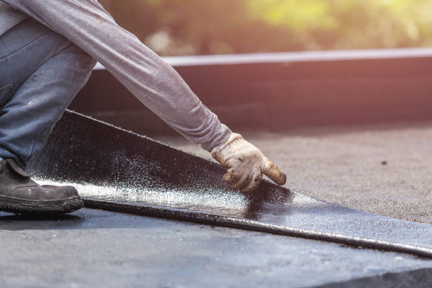 Professional Basement Waterproofing technician working in Fountainville, PA